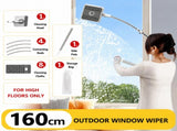 Lightweight Interior & Exterior Window Cleaner with 160CM Extendable Aluminium Pole & 8 Cleaning Pad V888-ELOSUNG55116-12