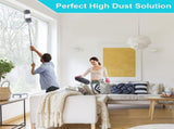 9 Pcs Microfiber Feather Duster Extendable Dusters for Cleaning with Extension Pole 30 to 100 V1192-AZ-W-31105