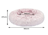 PaWz Pet Bed Cat Dog Donut Nest Calming L Pink Large PT1035-L-PK