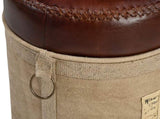 CYLINDRICAL CHATEAU OTTOMAN V742-M15716