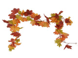 Decorative Artificial Maple Garland Fall Leaf Garland Decoration Thanksgiving Halloween Fake Maple V1294-YM0523-3115210217311