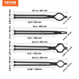 VEVOR Blacksmith Tongs, 4 PCS, V-Bit Bolt Tongs, Wolf Jaw Tongs, Z V-Bit Tongs and Gripping Tongs, V952-DVBITWOLFZV18ZMZUV0