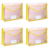 Plastic File Folder Poly Envelope Expanding File Wallet Document Folder with Snap Button Closure,for V1366-AZ2-W-24053