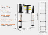 Telescoping Ladder Aluminum Extension Step 3.2 m Multi-purpose Portable V952-SSLTN105170KGVQGIV0