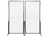 2' x 5.6' Grid Wall Panels Tower, 2 Packs Wire Gridwall Display Racks with T-Base Floorstanding, V952-LSWGQ6878INCNL5GHV0