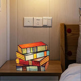 Stained Glass Stackeds Lamp, Stackeds Glass Lamp Night Light, Reading Corner Table Lamp, V1237-ZY-203-4666