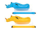 Bestway Kids Rhino Inflatable Ride-On Pool Float Toy Set of 2 with Boppers BW-FLOAT-41522