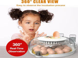 CARLA HOME 18 Egg Incubator withmatic Turning, LED Display, Humidity & Temperature Control, V178-36353