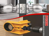 Door Lock Installation Kit, For Metal or Wood Doors, 2 Adjustable Bushings, Easy Installation with V1192-AZ-W-3458