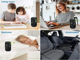 Air Purifier with Filter Removes Smoke Dust for Car & Office Use - Black V1263-JX-4789
