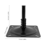 Boat Seat Swivel Base Mount Plate Black Metal for Chair Universal Compatibility and High Rigidity V1369-AZ3-W-14539