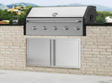BBQ Access Door, 914x610 mm Double Outdoor Kitchen Door, Stainless Steel Flush Mount Door, Wall V952-SMABSCJMYS366SI1RV0
