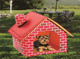Portable Cat Puppy Home Red Brick Pet Dog House Warm And Cozy Cat Bed Dog Kennel House V1294-YM0717-10146720