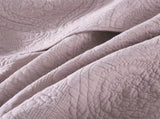 100% Cotton Embossed Lavender Bloom Haven Coverlet Bedspread Set V745-MMPAC061124Q13U