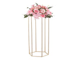 Wedding Flower Stand, 10PCS 80cm Column Flower Stand, Floral Stands with Acrylic Laminate, Hexagonal V952-HLHJLFT10J80XDSZ1001V0