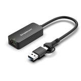 Simplecom NU405C SuperSpeed USB-C and USB-A to 2.5G Ethernet Network Adapter 2.5Gbps LAN V28-SIMNU405C
