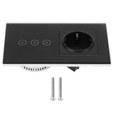 Multifunction Smart Wall Switch with Socket WiFi Switch Socket for Tuya 95/AC 10A V1294-YM0901-3114210035811