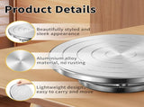 7.8 Inch Banding Wheel,Wheel Turnable Aluminium Alloy Metal Sculpting Wheel Rotate with Ball V1192-AZ-W-0133