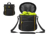 Tennis Ball Carry Bag, Multi-Pocket Polyester Ball Bag with Adjustable Shoulder Strap for V1308-DSZKI-2704