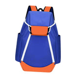 Basketball Backpack, Large Sports Gym Bag with Ball Compartment - Blue Orange V1308-DSZKI-2494-1
