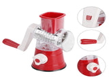 Hand Crank Vegetable Cutter Rotatable Fruit Grater Shredder Cutter Kitchen Accessory for HomeRed V1294-YM0901-3113210163611