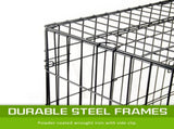 Wire Dog Cage Foldable Crate Kennel 48in with Tray PINK Cover Combo V274-PET-WCCV48-PK