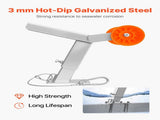 Boat Trailer Winch Stand with Roller, Adjustable Height 365-548 mm, Boat Winch Mount with U-Bolts V952-CYJPZJZZJ00032G30001V0