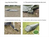 Outdoor Equipment Wild Camping Sleeping Bag Tent Single Person Hiking Camping Backpacking Tent V1366-AZ2-W-22053