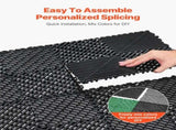 Interlocking Drainage Mat, 31 x 31 cm Modular Interlocking Cushion, 24 Pcs Splicing Drainage Mats, V952-CKPSD12X12INM0OD3V0