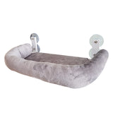 Foldable Window Thickened Plush Cat Perch - Warm Soft Plush Hammock with Strong 85mm V888-ELOSUNG39719