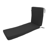Lounge Chair Cushion with Ties Removable Rain Proof Fade Proof Sun Lounger Replacement Cushion for V1294-YM0901-3116250002511