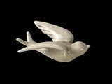Attractive Hanging Pendant Widely Use Ceramic 3D Bird Shape Wall Crafts Ornaments for Home-Grey S V1263-JX-441
