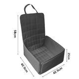 SOGA 2X Black Car Pet Sitting Bag Breathable Safety Travel Portable Carrier Pouch Travel Essentials CARPETBAG070X2