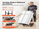 Stair Climbing Cart, 100 kg Stair-Climbing Capacity, Heavy-Duty Folding Trolley Cart with V952-ZXTCSPLCLSKH7RCTY001V0