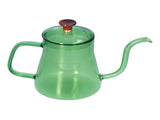 Long Spout Kettle Large Capacity Heat Resistant Easy to Clean Long Mouth Coffee PotGreen V1294-YM0714-3118210257912