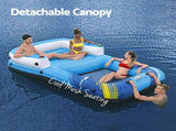 Bestway Inflatable Floating Island Float Lounger Sunshade Pool Bed 3.05Mx1.86M BW-FLOAT-43645