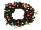 50cm Xmas Wreath Artificial Decorative Front Door Hanging Wreath with Light for Holiday Home Decor V1294-YM0901-240713FB01-4