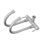 G3/4 Double Nozzle Single Cold Faucet 360 Degree Rotating 304 Stainless Steel Basin Tap for Kitchen V1294-YM0523-3112210105711