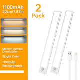 Silver Gold Motion Sensor Night Light Rechargeable LED Night Light Dimmable Night Light 3 V1347-124-GOL-44034