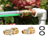 Garden Hose Repair Connector with Clamps Hose Repair Kit V1258-DP02-C-205