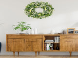 Green Eucalyptus Leaves Front Wreath, 24 Inch Artificial Spring Summer Greenery Wreath Front V1258-DP02-C-1279