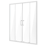 VEVOR Semi-frameless Double Sliding Shower Door SGCC Tempered Glass 1/4" Chrome V952-DBKSMTLYSM6MDOGXSV0