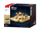 Sluban B1365 Model Kit 135 M1A2 Abrams TUSK II Battle Tank MBT Modern US Army Military Buildin SLB1365