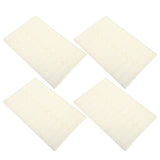 4-Pack White Plastic Microscope Slide Storage Rack with Ventilated Design and Integrated Workstation V1369-AZ3-W-16689