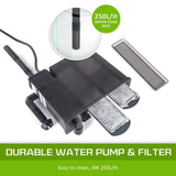 Aquarium Starfire Glass Fish Tank Set Filter Pump 70L V274-AQ-FT70L