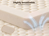 Giselle Bedding Double Latex Mattress Topper 7-Zone Natural Latex Core Breathable 5cm TOPPER-LT-5-MS-D