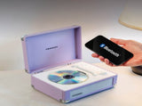 Crosley Cruiser Portable Retro CD Player with Stereo Bluetooth Speakers, FM Radio - Lavender V398-CR3505A-LN