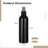 42PCS Spray Bottles, Black Fine Mist Cleaning Bottles, Empty Refillable Atomizer Containers, V1192-AZ-W-18355