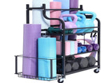 Home Gym Workout Equipment Organizer Yoga Mat Storage Weight Rack Dumbbell 1035 x 405 x 885 mm V952-LSDLYJJ3C305JBC3RV0