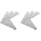 Silver Stainless Steel L Bracket for Furniture Use, Flat Corner Brace, Durable and Sturdy V1366-AZ2-W-13639